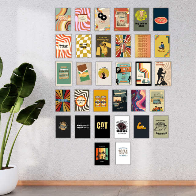 Retro Style Design Wall Decore Posters